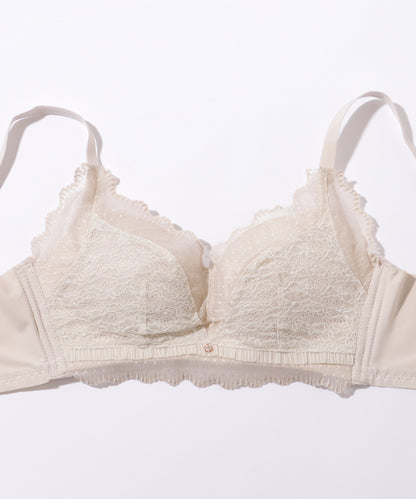 【2点セット】ビジュー付き ソリッドカラー ブラ&ショーツ