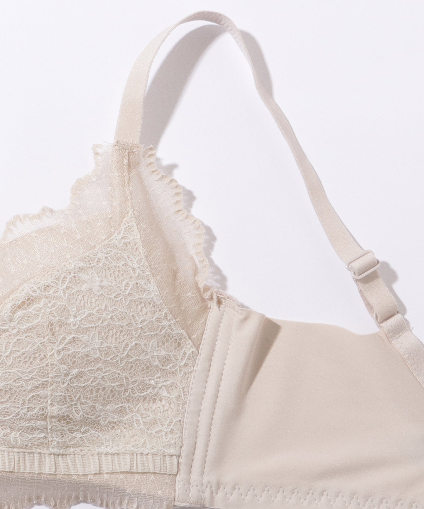 【2点セット】ビジュー付き ソリッドカラー ブラ&ショーツ