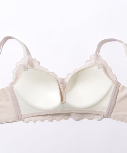 【2点セット】ビジュー付き ソリッドカラー ブラ&ショーツ