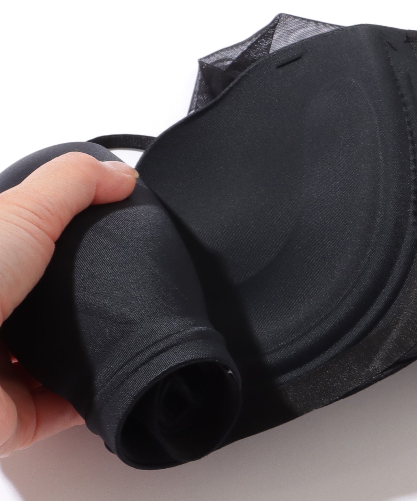 【2点セット】ウエーブライン チュール ワンショルダー ブラ&ショーツ