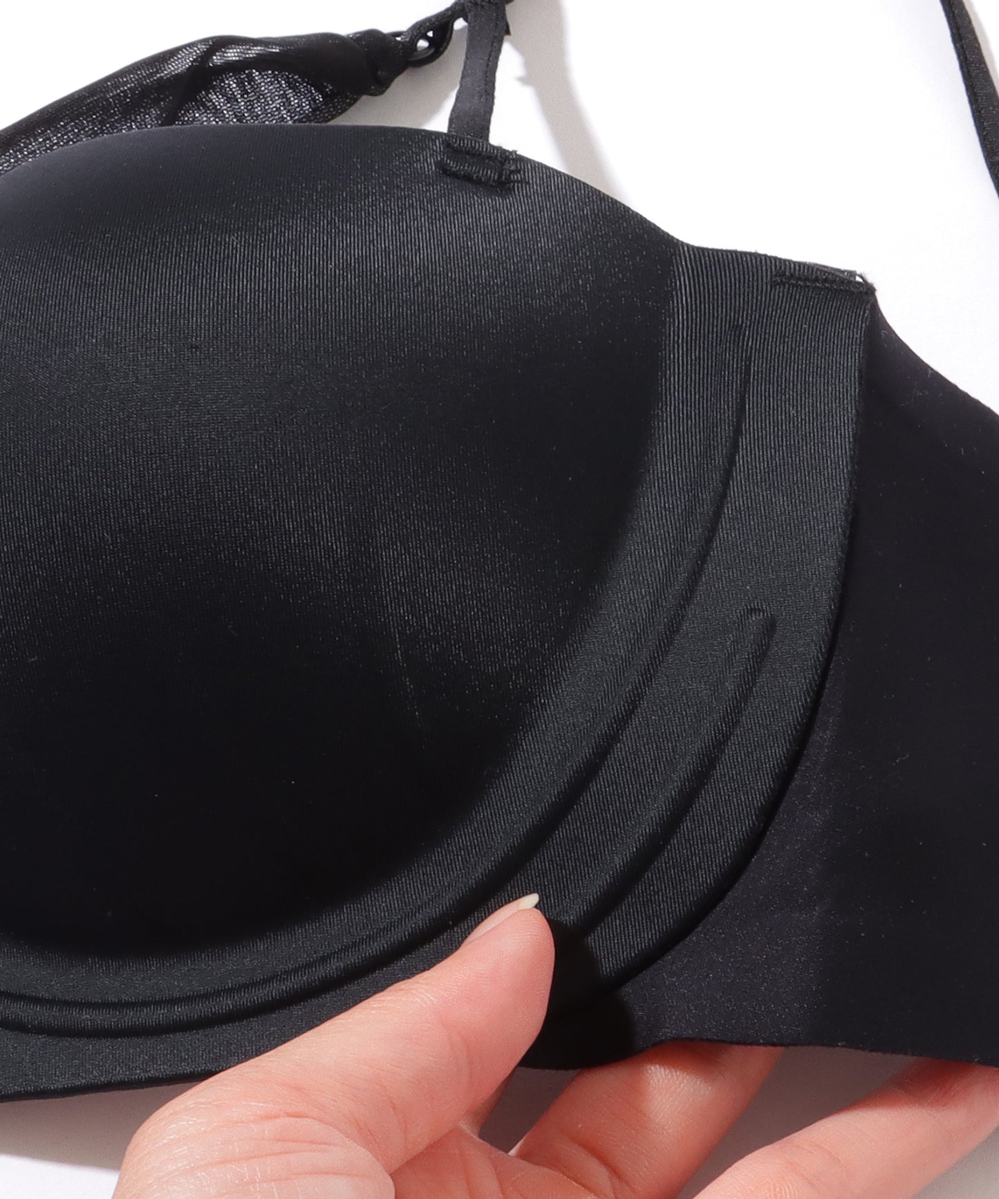 【2点セット】ウエーブライン チュール ワンショルダー ブラ&ショーツ