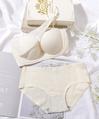 【2点セット】ウエーブライン チュール ワンショルダー ブラ&ショーツ