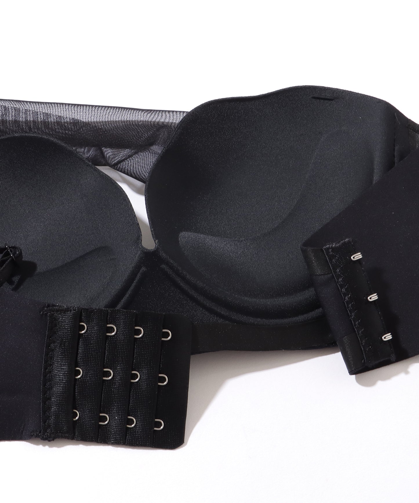 【2点セット】ウエーブライン チュール ワンショルダー ブラ&ショーツ