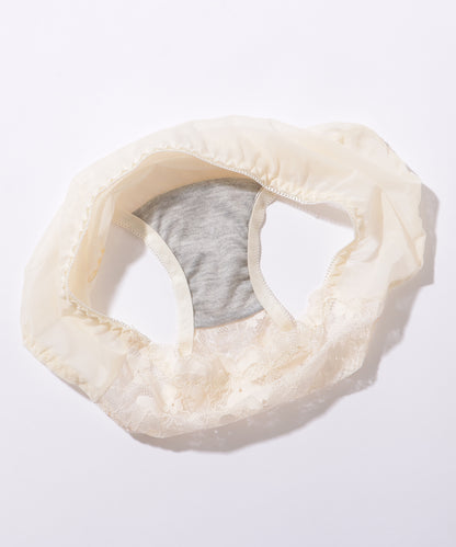 【2点セット】フラワー レース 1/2 ブラ&ショーツ