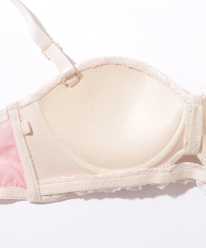 【2点セット】フラワー レース 1/2 ブラ&ショーツ