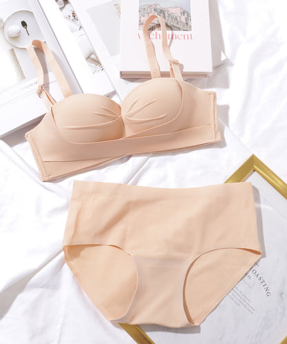 【2点セット】ソリッドカラー 2WAY 1/2 ブラ&ショーツ