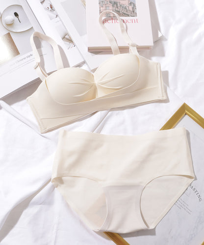 【2点セット】ソリッドカラー 2WAY 1/2 ブラ&ショーツ