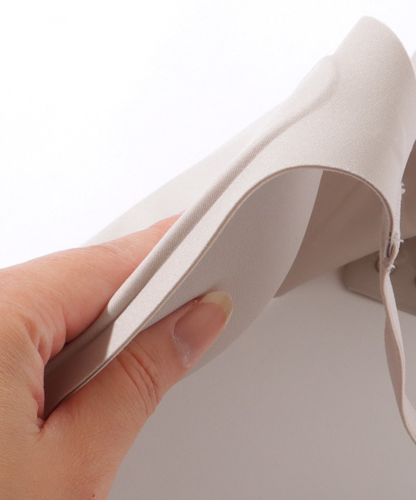 ソリッドカラー ノンワイヤー スムース 脇高 ブラ