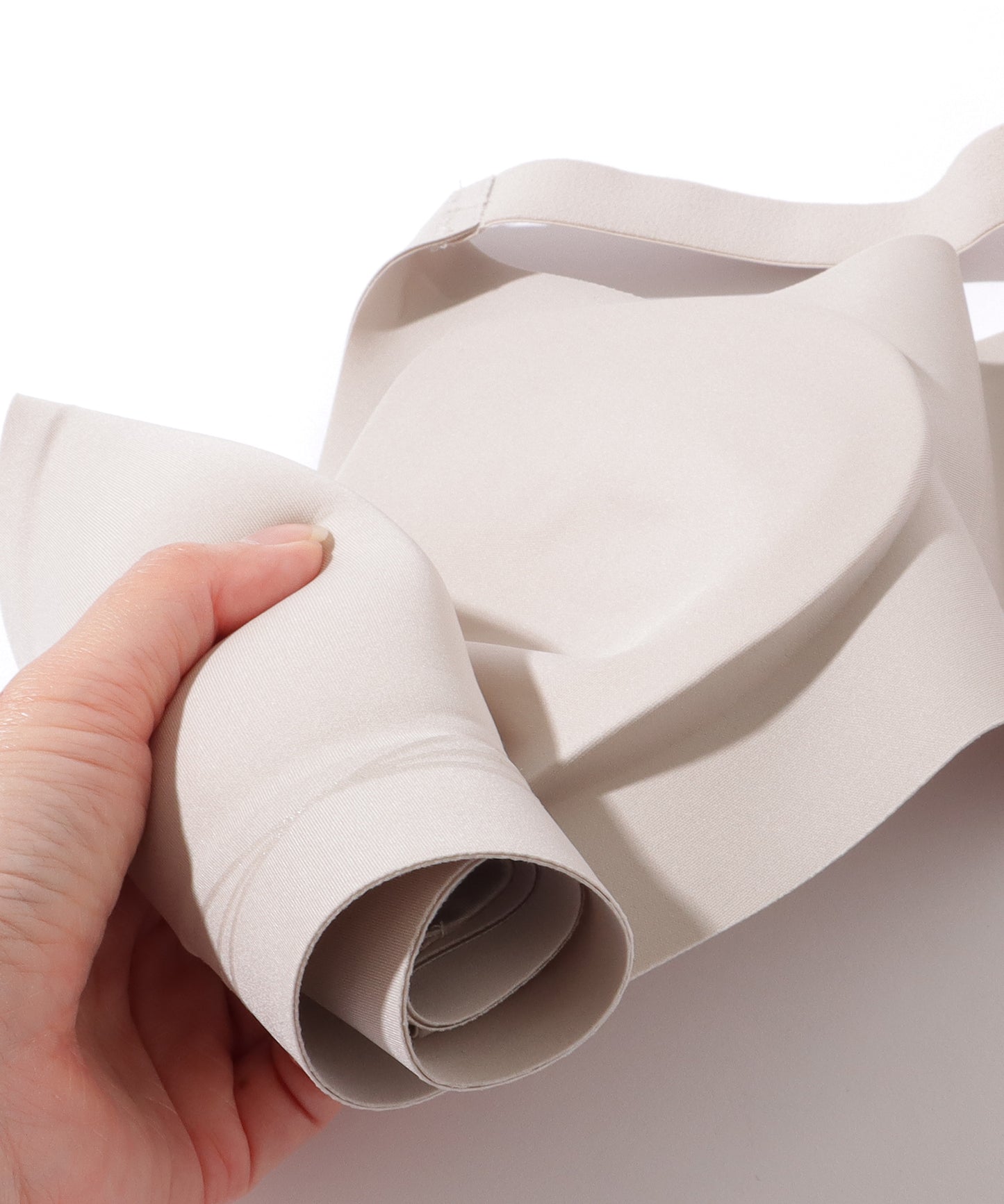 ソリッドカラー ノンワイヤー スムース 脇高 ブラ