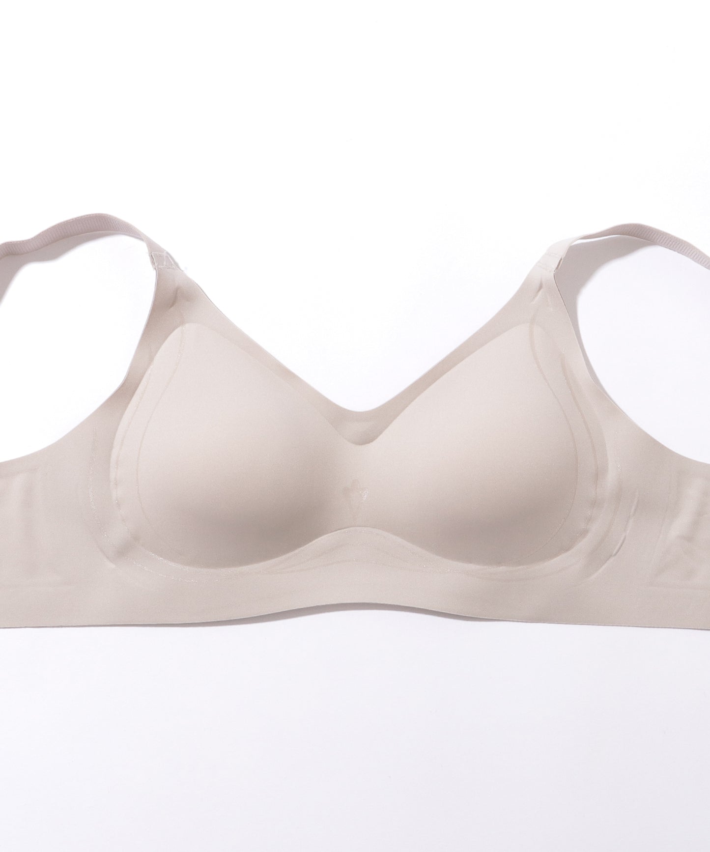 ソリッドカラー ノンワイヤー スムース 脇高 ブラ