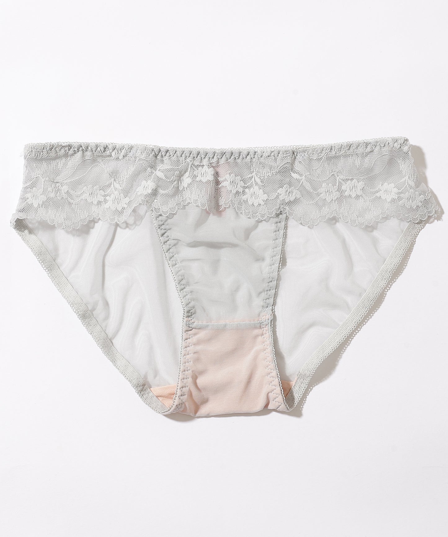 【2点セット】フラワー レース ノンワイヤー ブラジャー&ショーツ