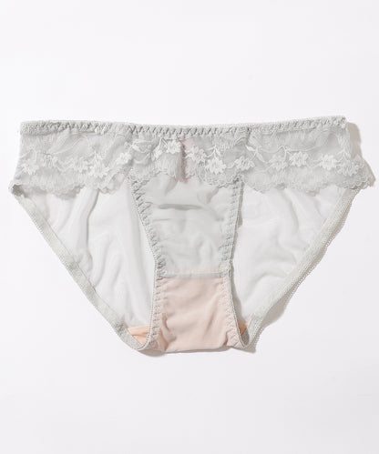 【2点セット】フラワー レース ノンワイヤー ブラジャー&ショーツ