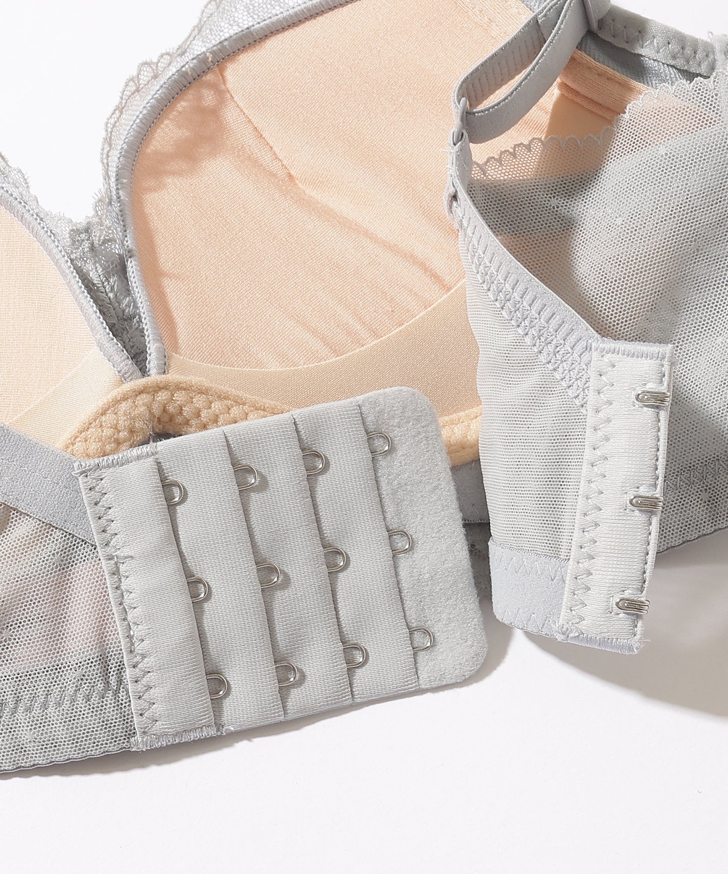 【2点セット】フラワー レース ノンワイヤー ブラジャー&ショーツ