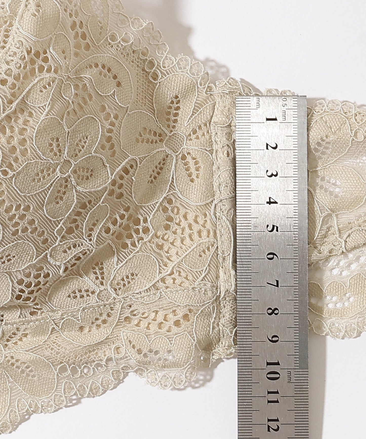 【2点セット】ロマンチック フル レース ノンワイヤー ブラジャー&ショーツ
