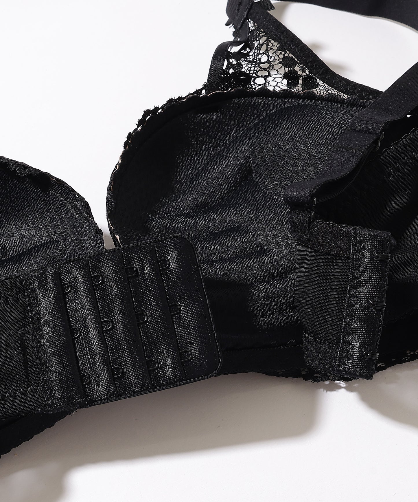 【2点セット】リボン風 花柄 レース ブラジャー&ショーツ