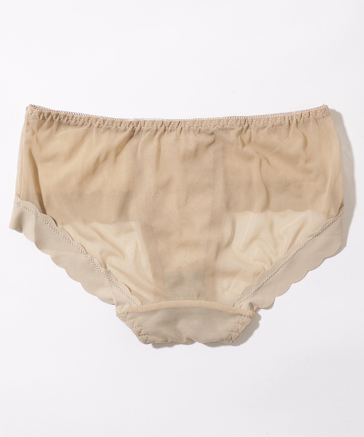 【2点セット】クロスライン スカラップ レース ブラジャー&ショーツ