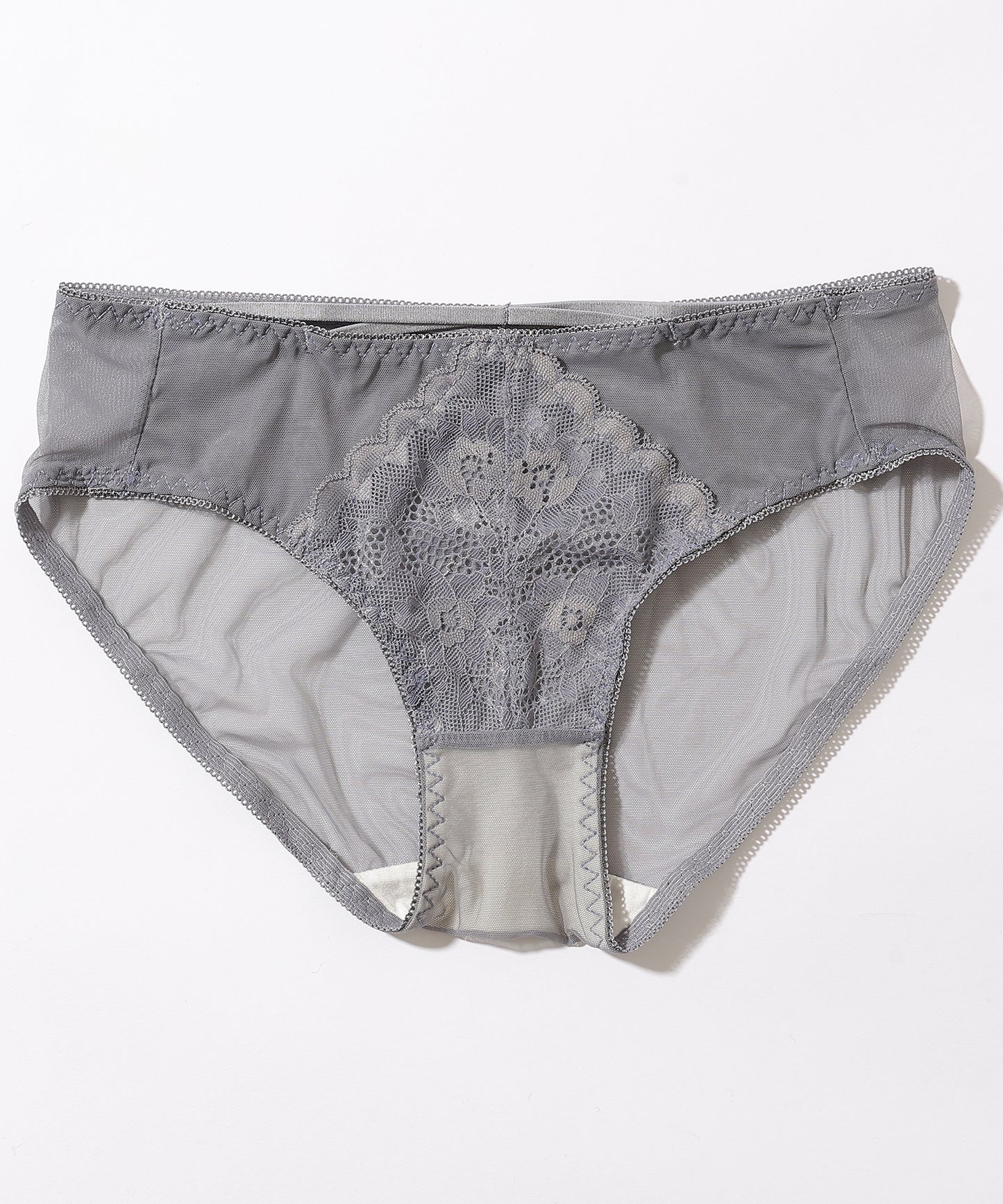 【2点セット】カットアウト スカラップ レース ブラジャー&ショーツ