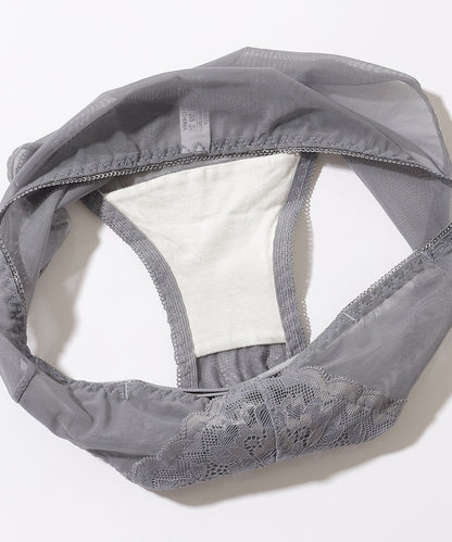【2点セット】カットアウト スカラップ レース ブラジャー&ショーツ
