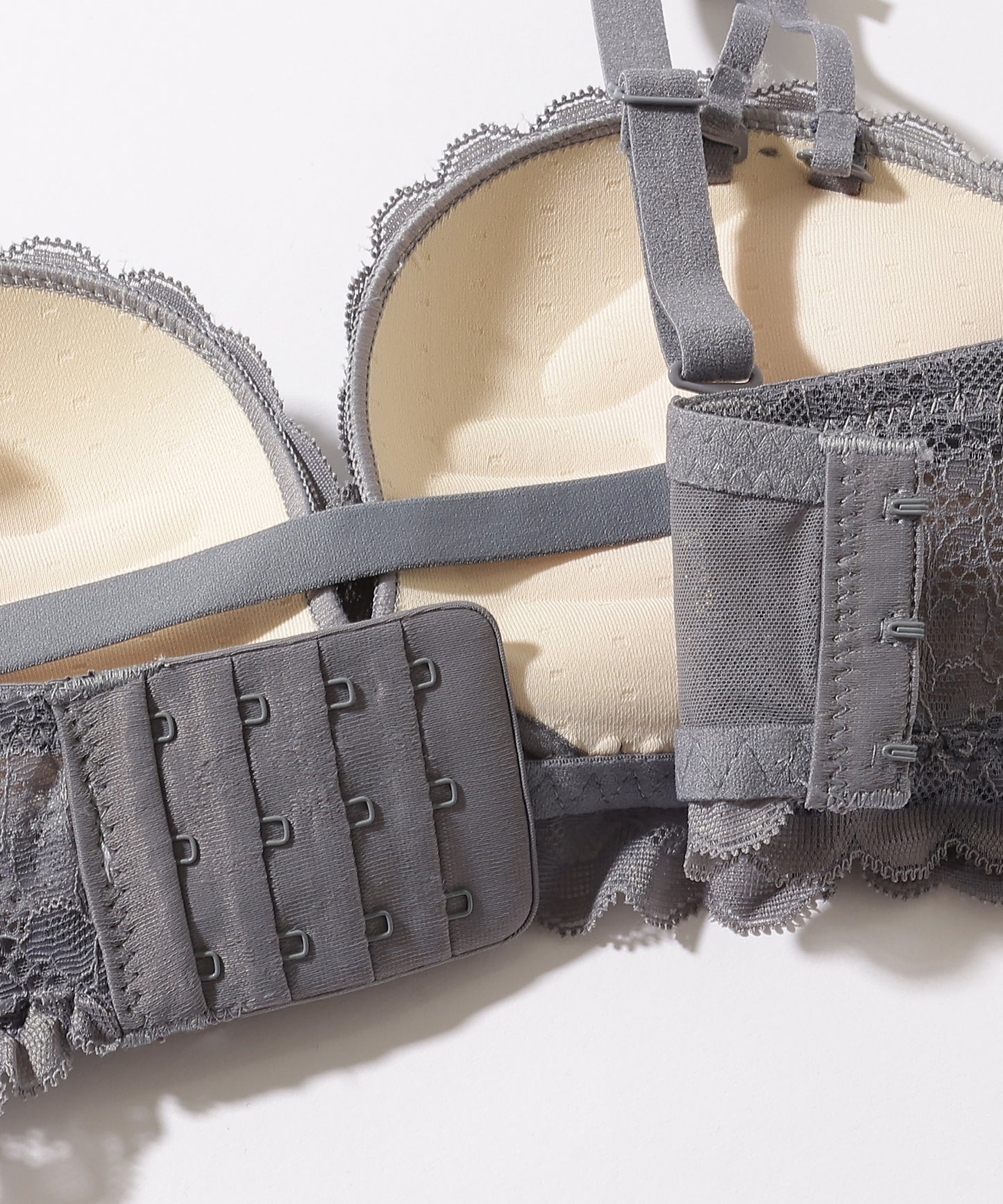 【2点セット】カットアウト スカラップ レース ブラジャー&ショーツ