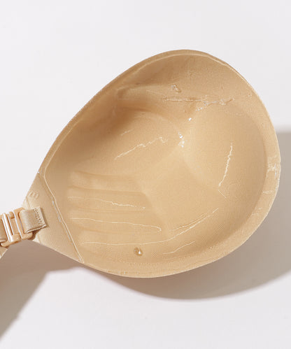 3D パッド付き ヌード シリコン ブラジャー