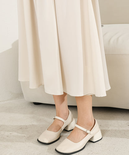 バックレースアップ パフスリーブ ロング シャツ ワンピース