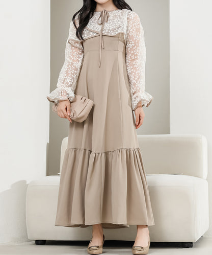 レース ボレロ付き 2WAY キャミソール ワンピース