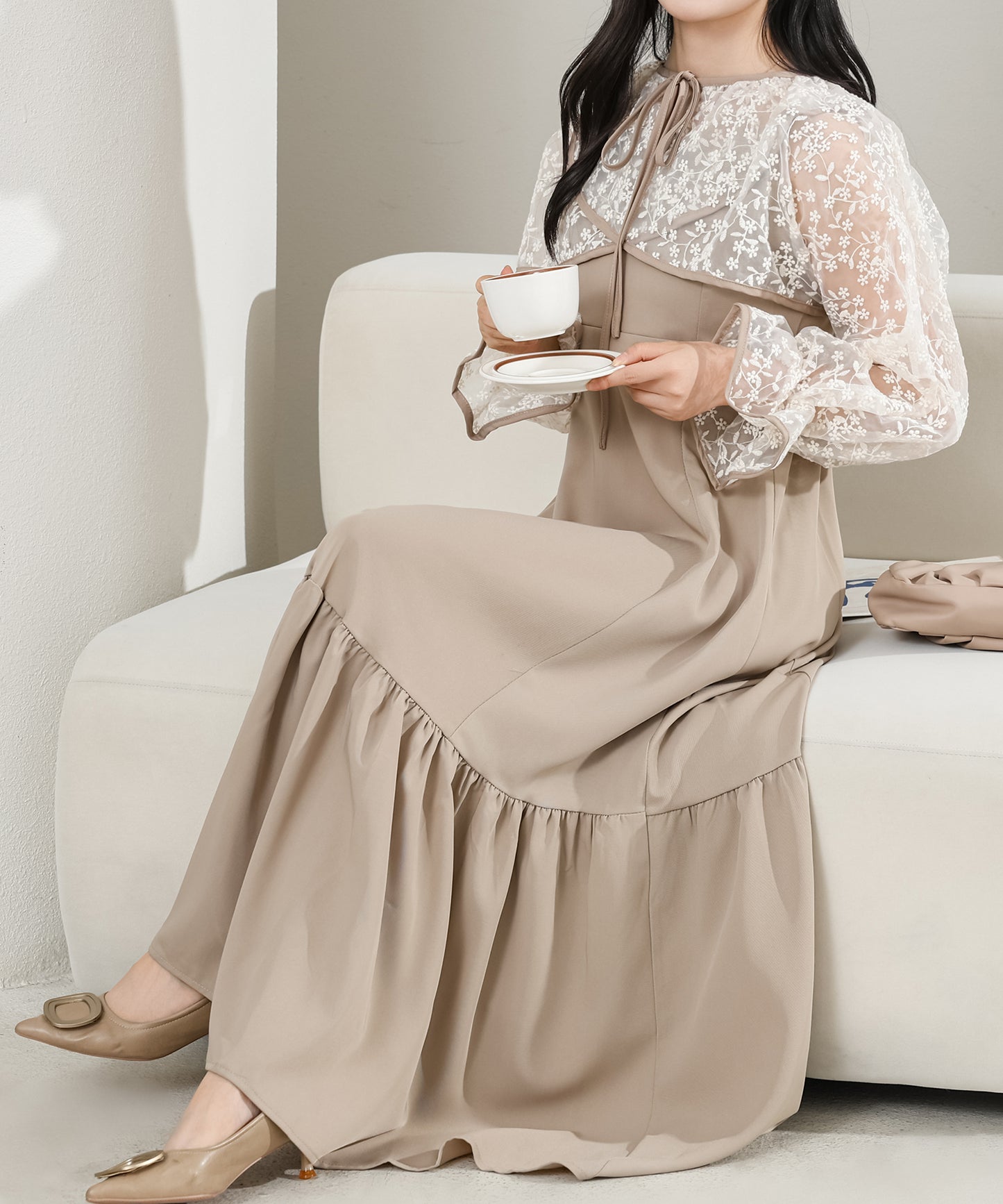 レース ボレロ付き 2WAY キャミソール ワンピース