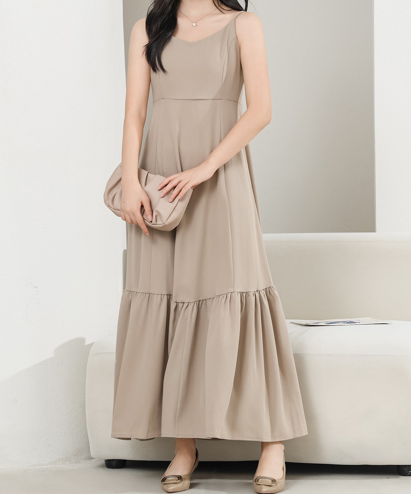レース ボレロ付き 2WAY キャミソール ワンピース