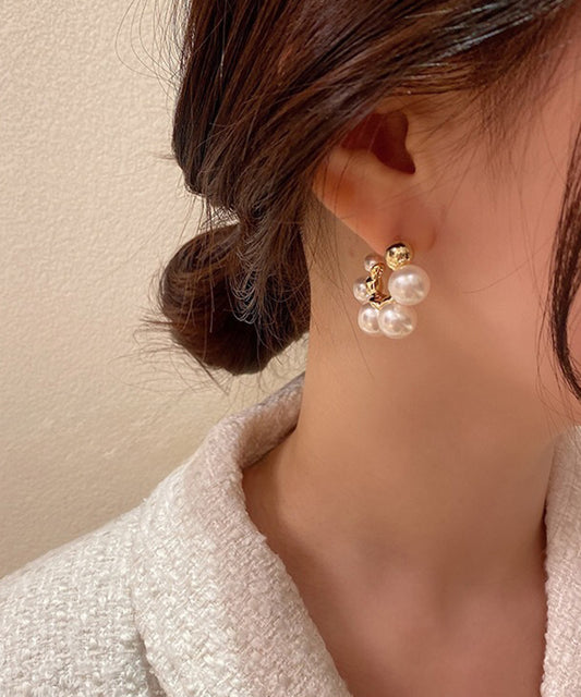 メニー パール リング デザイン ピアス