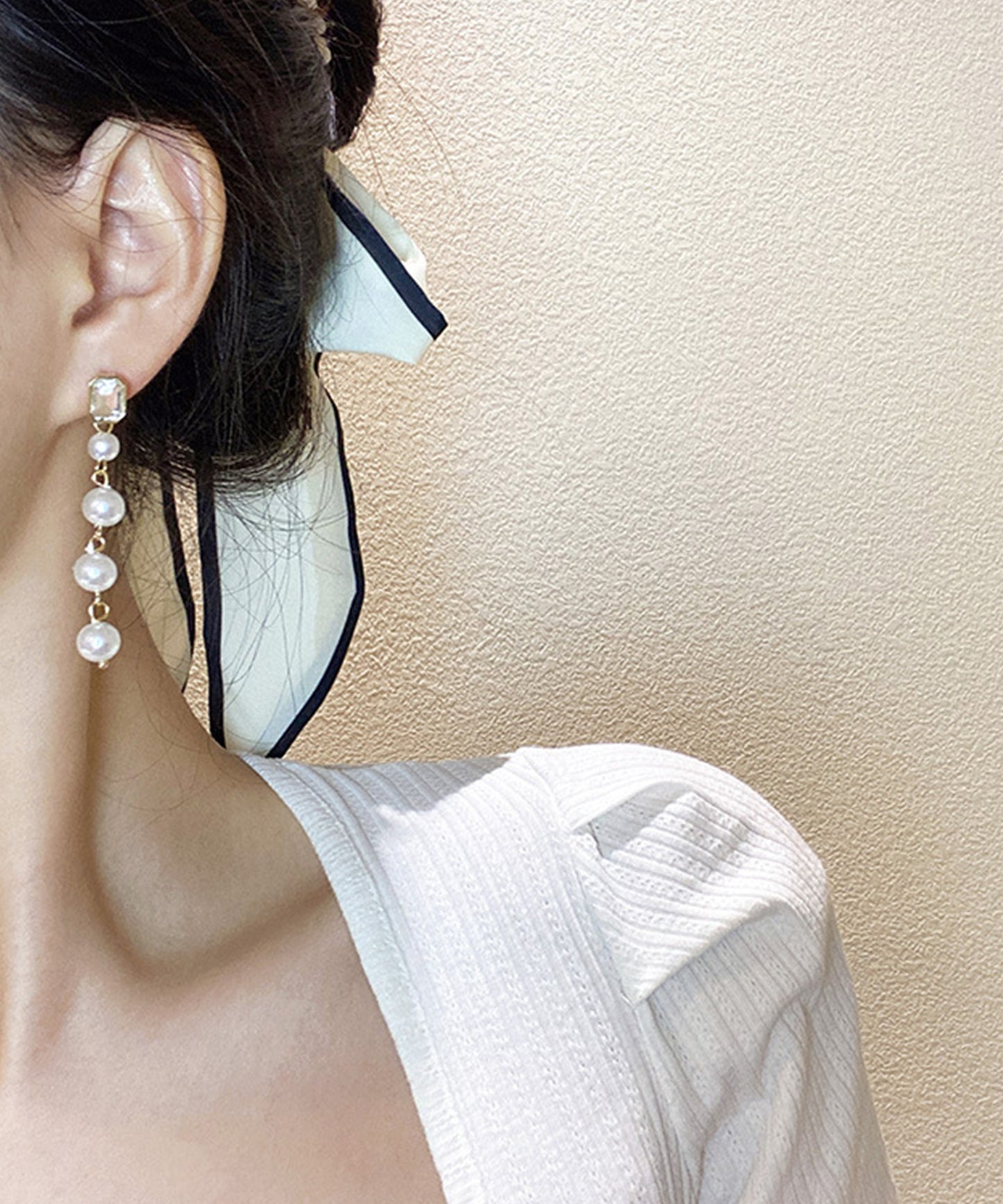 パール モチーフ バラエティ デザイン ピアス