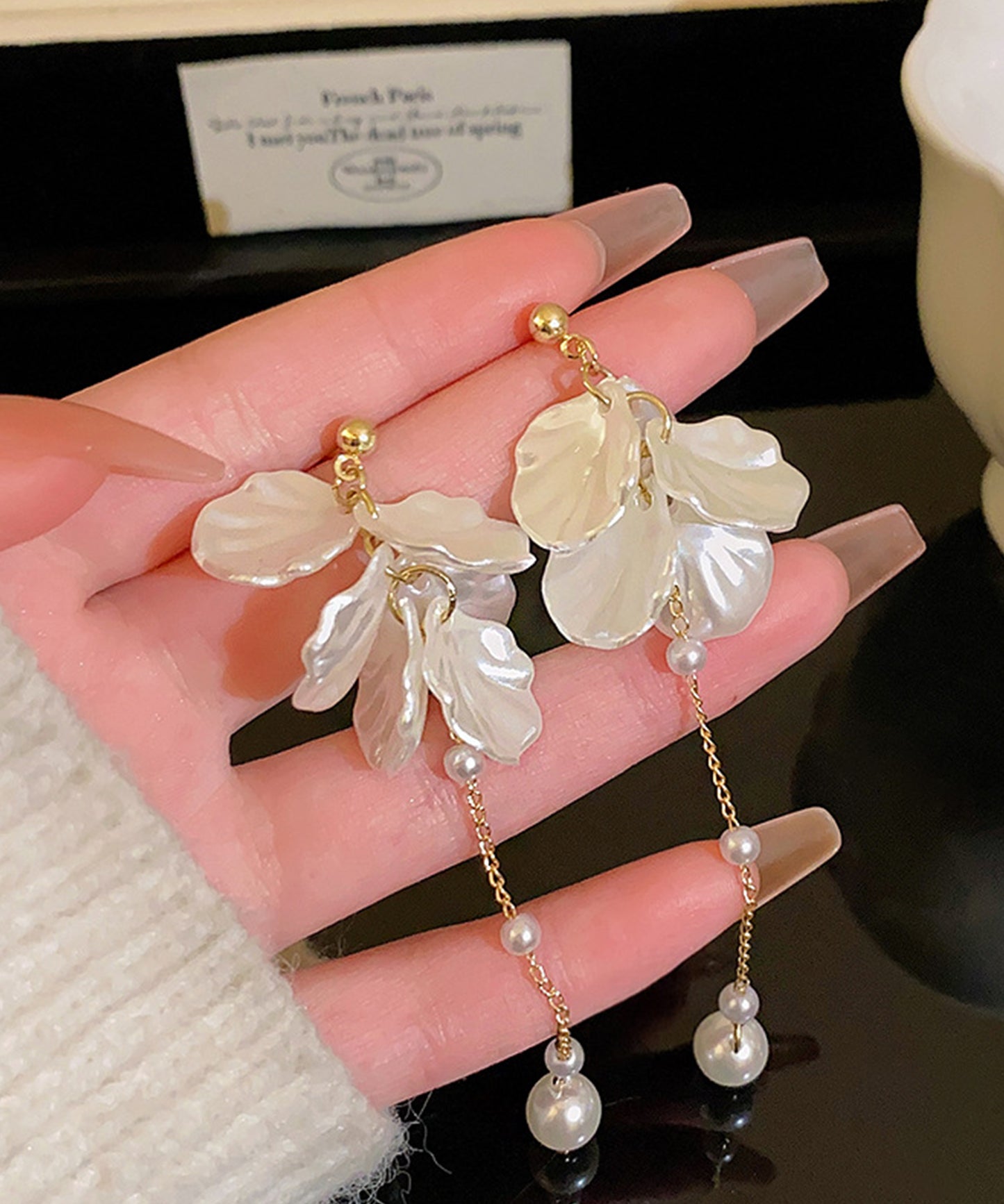 パール モチーフ バラエティ デザイン ピアス