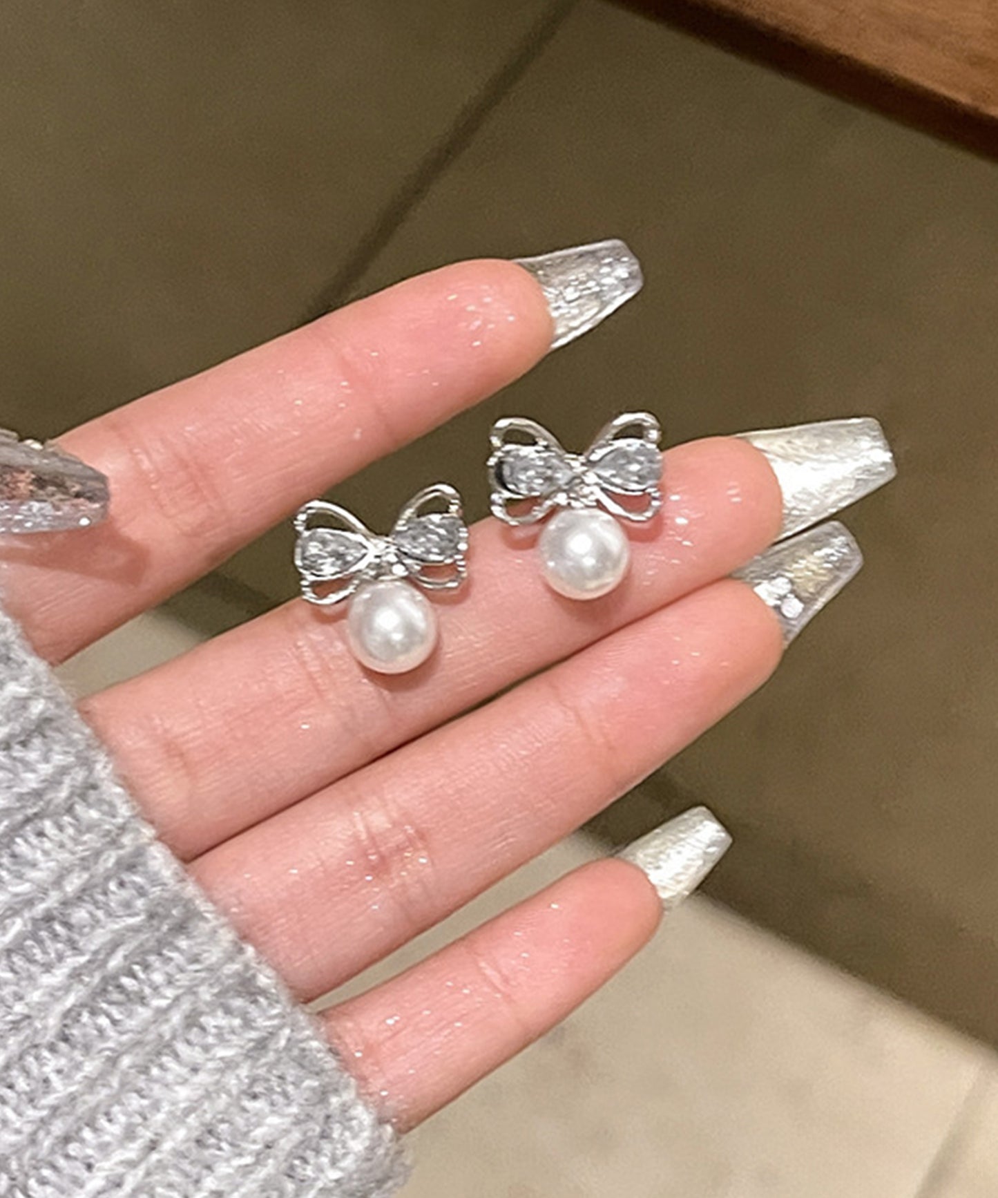 パール モチーフ バラエティ デザイン ピアス