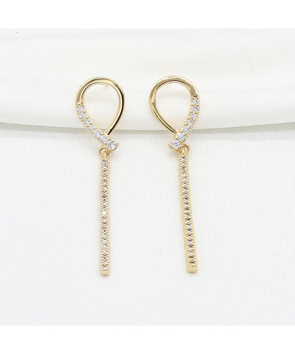 パール / ビジュー チェーン スウィング ロング ピアス