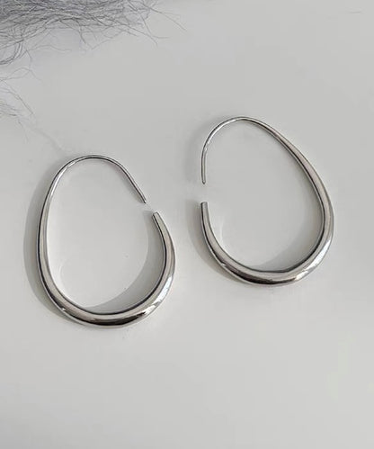 ドロップ ライン ミニマル フープ ピアス