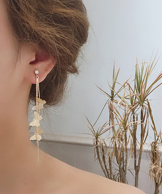 メニー バタフライ ロング スイング ピアス