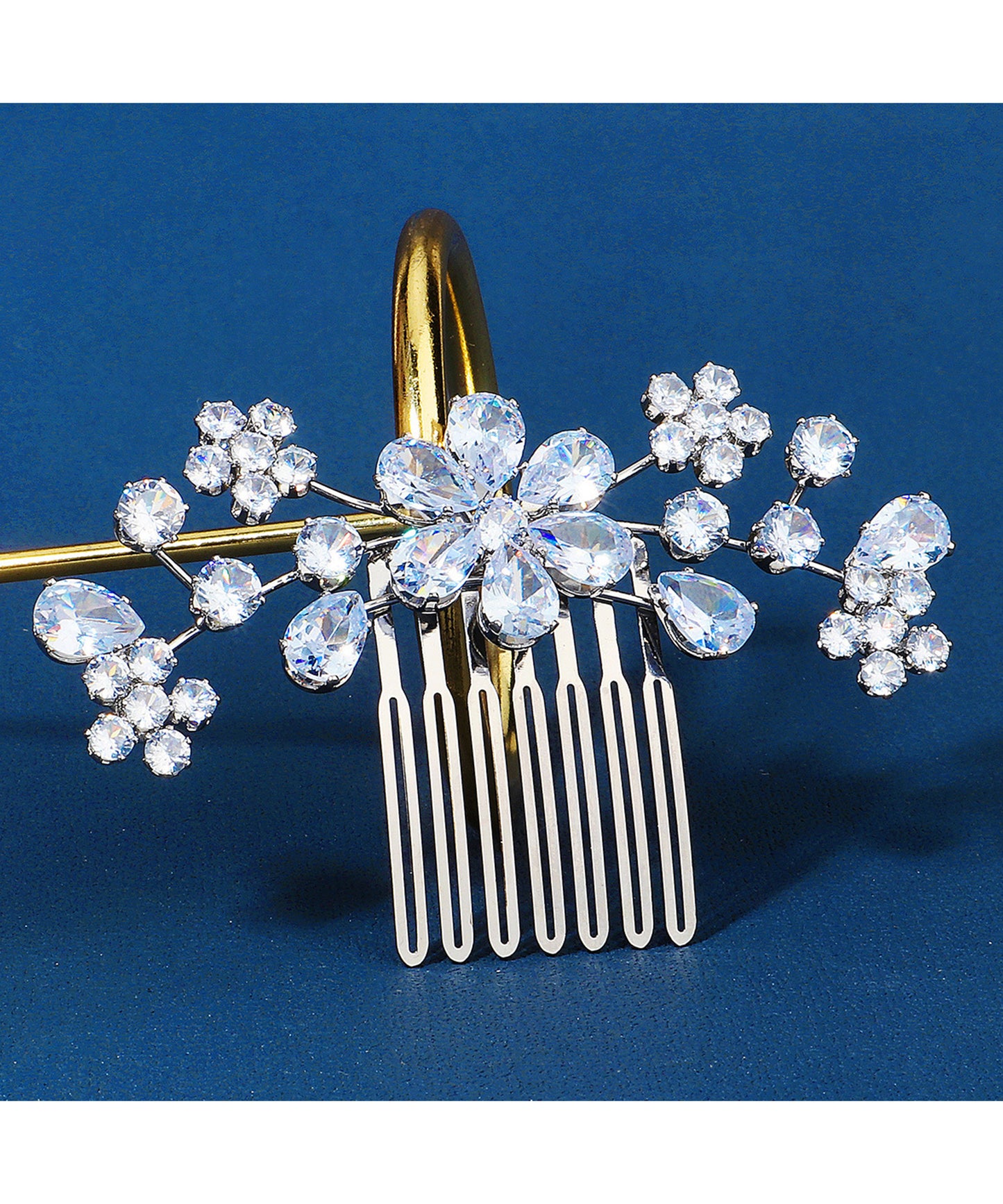 ビジュー バラエティ デザイン ウエディング ヘアコーム