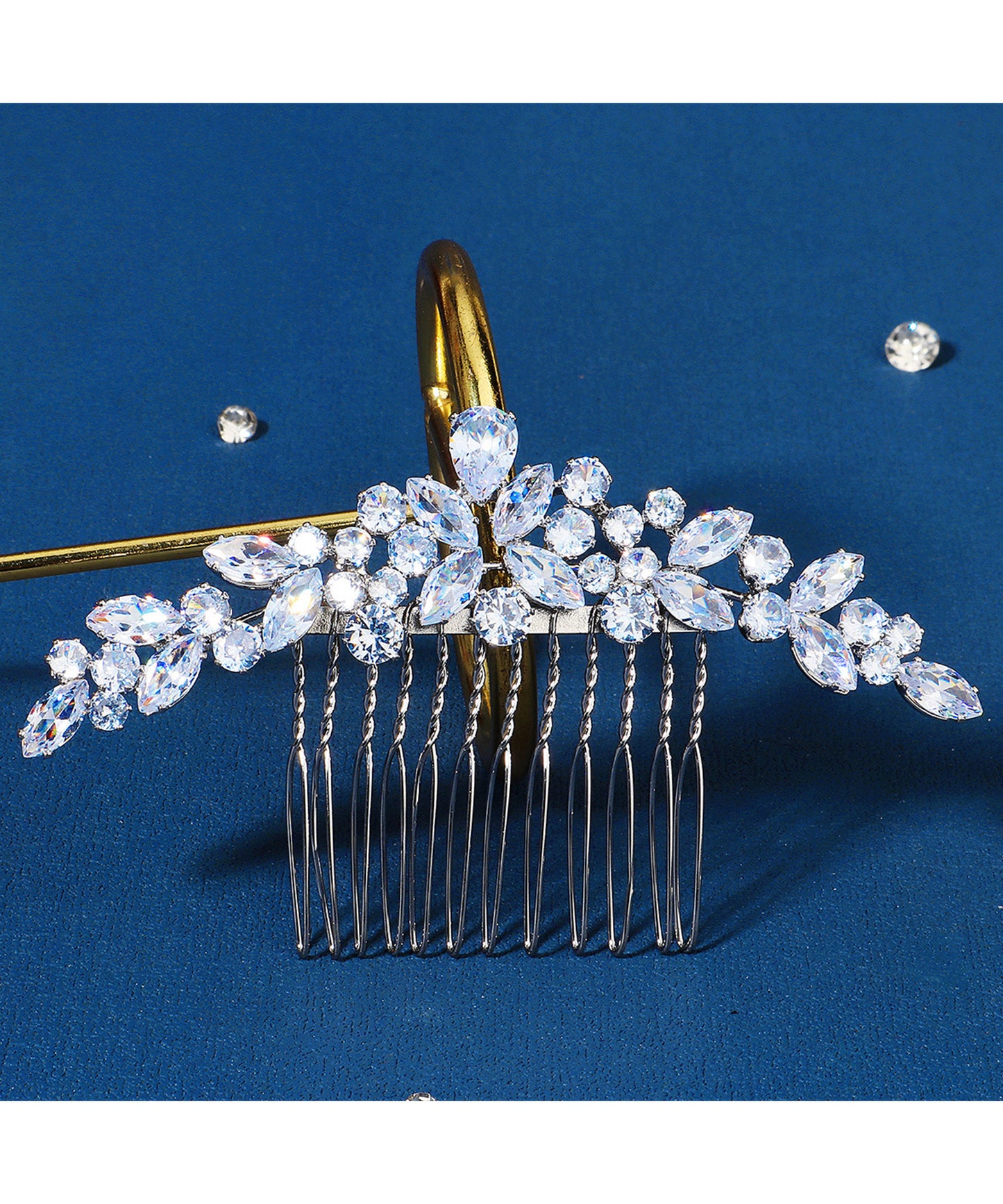 ビジュー バラエティ デザイン ウエディング ヘアコーム