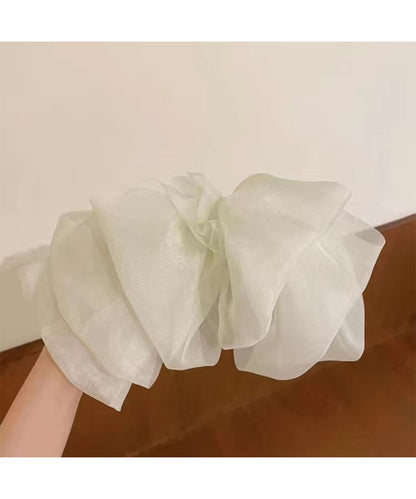 シフォン ビッグ リボン ヘア バレッタ