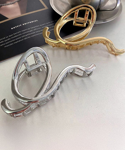 メタリック ウエーブ ライン ヘア バンスクリップ