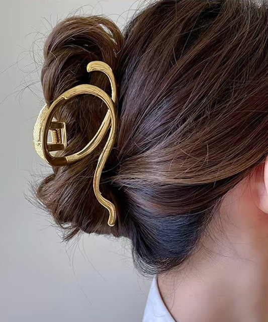 メタリック ウエーブ ライン ヘア バンスクリップ