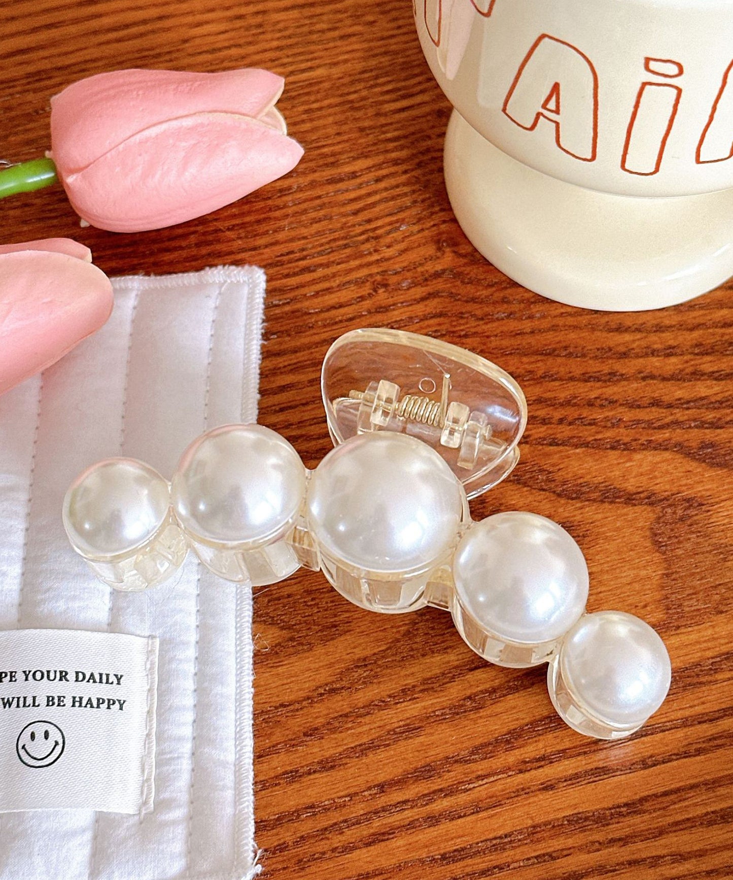 バラエティ パール モチーフ ヘア クリップ