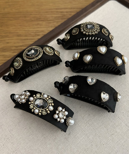 パール × ビジュー クラシカル ヘア クリップ