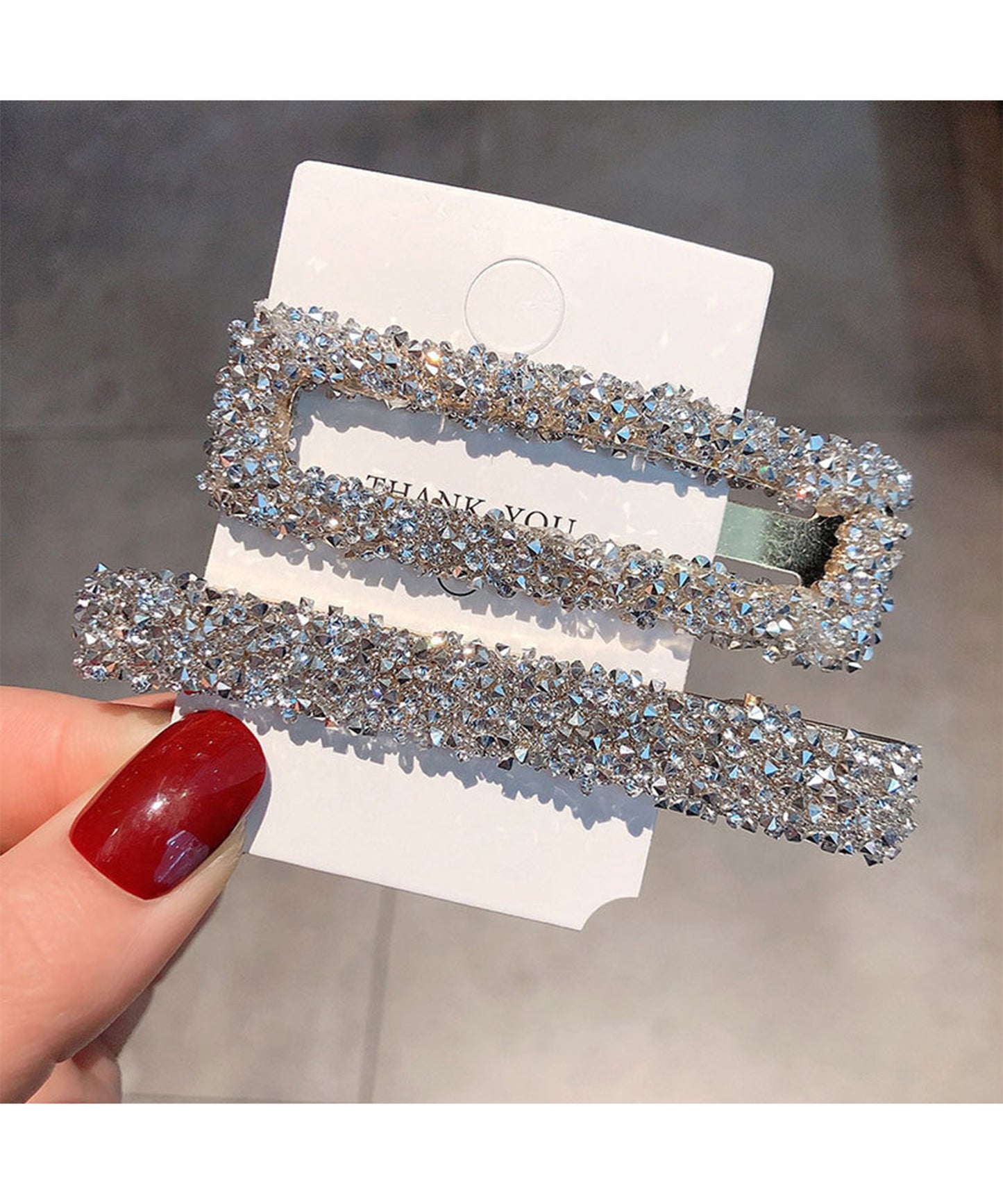 【2点セット】ビジュー ヘア クリップ & スリーピン