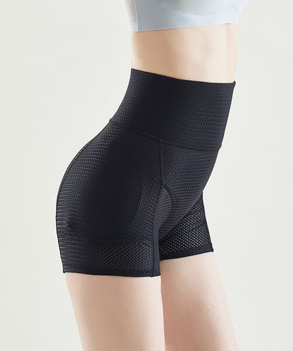 ハイウエスト 美シルエット 立体 ヒップ メッシュ ショーツ