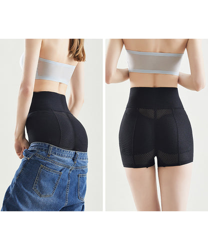 ハイウエスト 美シルエット 立体 ヒップ メッシュ ショーツ