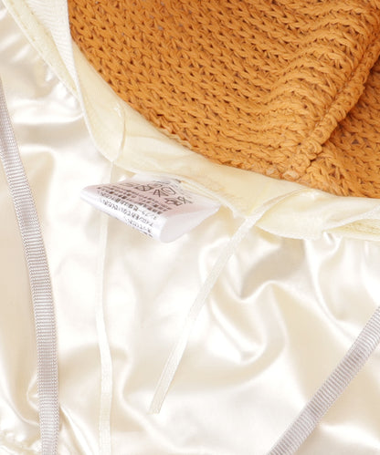 花柄 レース レイヤード リボン ハット