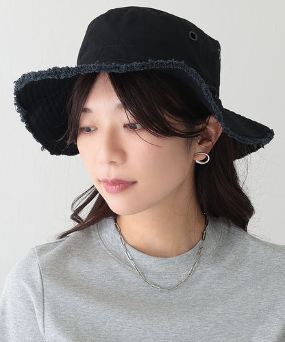 アジャスター付き フリンジ ベーシック ワーク ハット