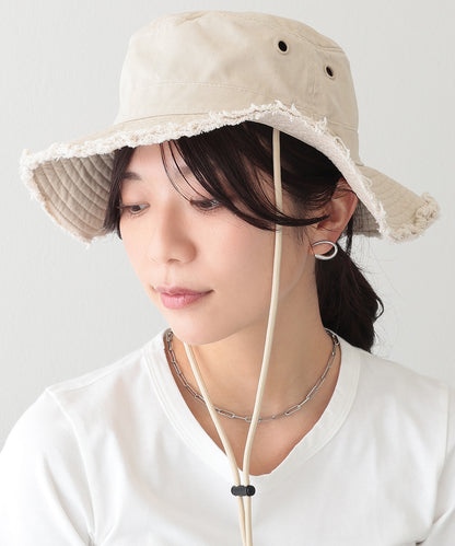 アジャスター付き フリンジ ベーシック ワーク ハット