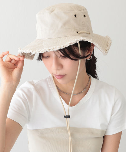 アジャスター付き フリンジ ベーシック ワーク ハット