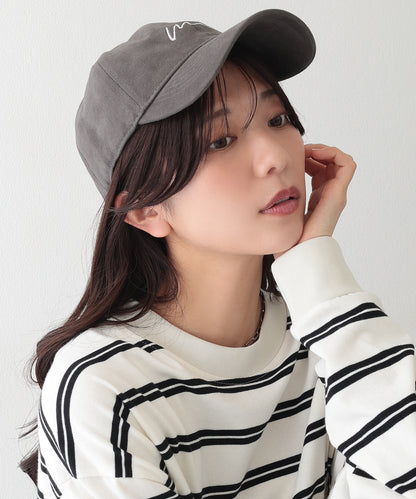 レター 刺繍 ベーシック ベースボール キャップ